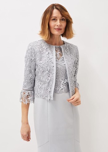 Phase Eight Alisha Lace Jackets White Australia | XK5387619